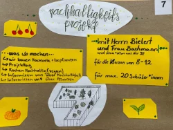 Projekt 7 "Nachhaltigkeit - urban gardening - Hochbeete auf dem Schulhof"
